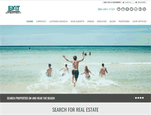 Tablet Screenshot of exitbeachrealty.com